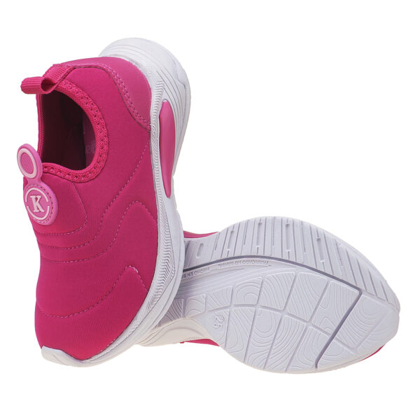 Tênis Infantil Feminino Calce Fácil K Bordado Pink Kidstep - Image 5